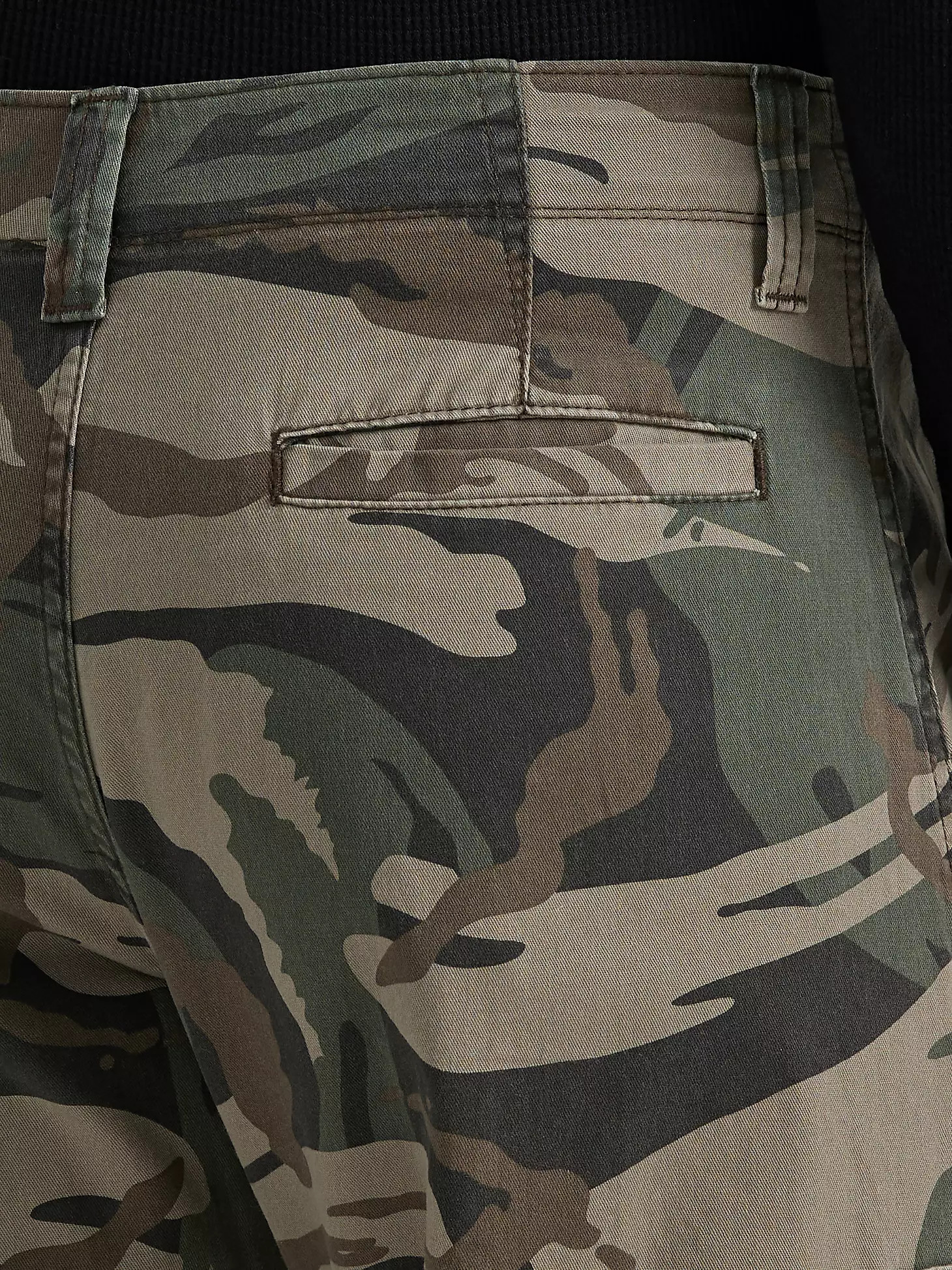 Wrangler® Men's Five Star Premium Relaxed Fit Flex Cargo Pant in Green Brown Camo | Wrangler