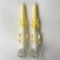 Handmade Yellow & White Carved Daffodil Taper Candles | Etsy (US)