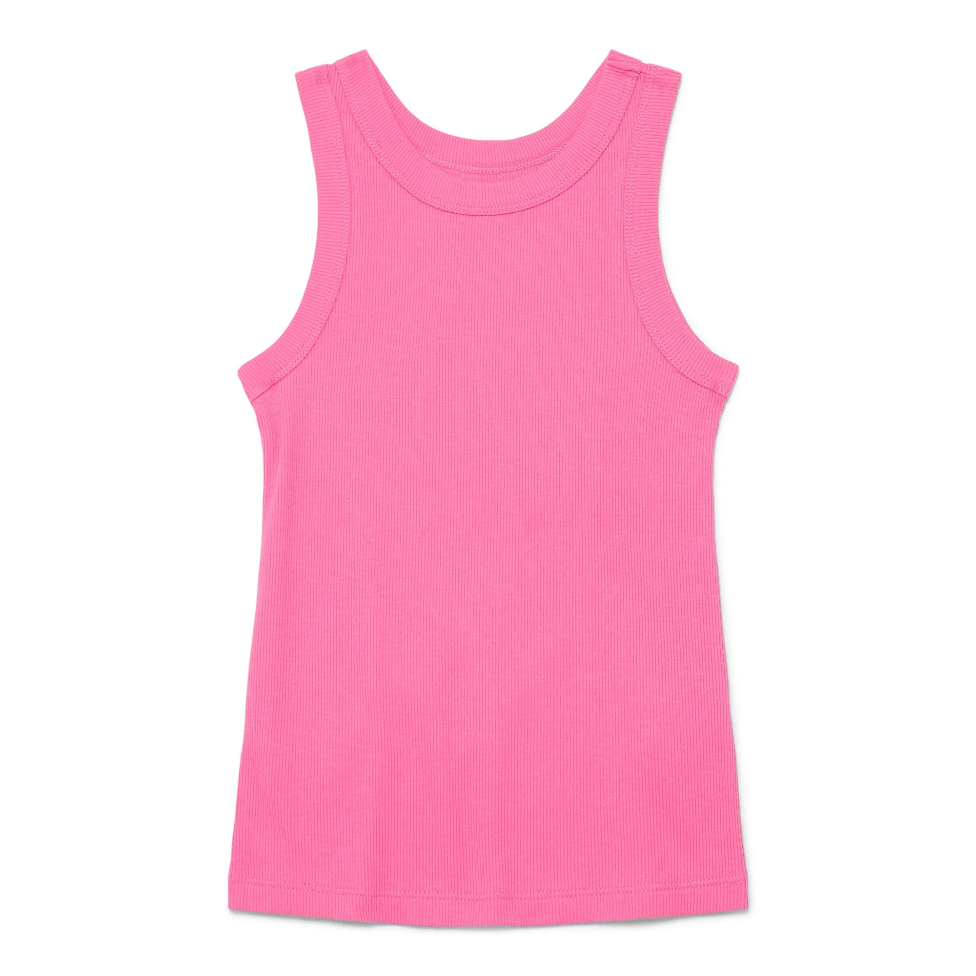 Wonder Nation Girls Kid Tough Ribbed Tank Top, Sizes 4-18 & Plus | Walmart (US)