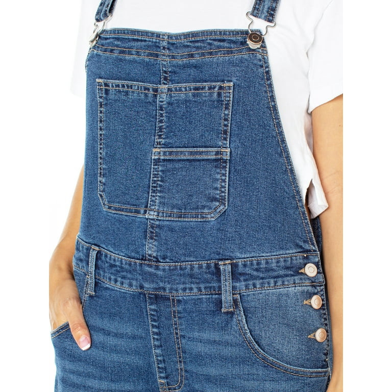 Celebrity Pink Juniors' Destructed Denim Overalls, Sizes XS-XXXL | Walmart (US)