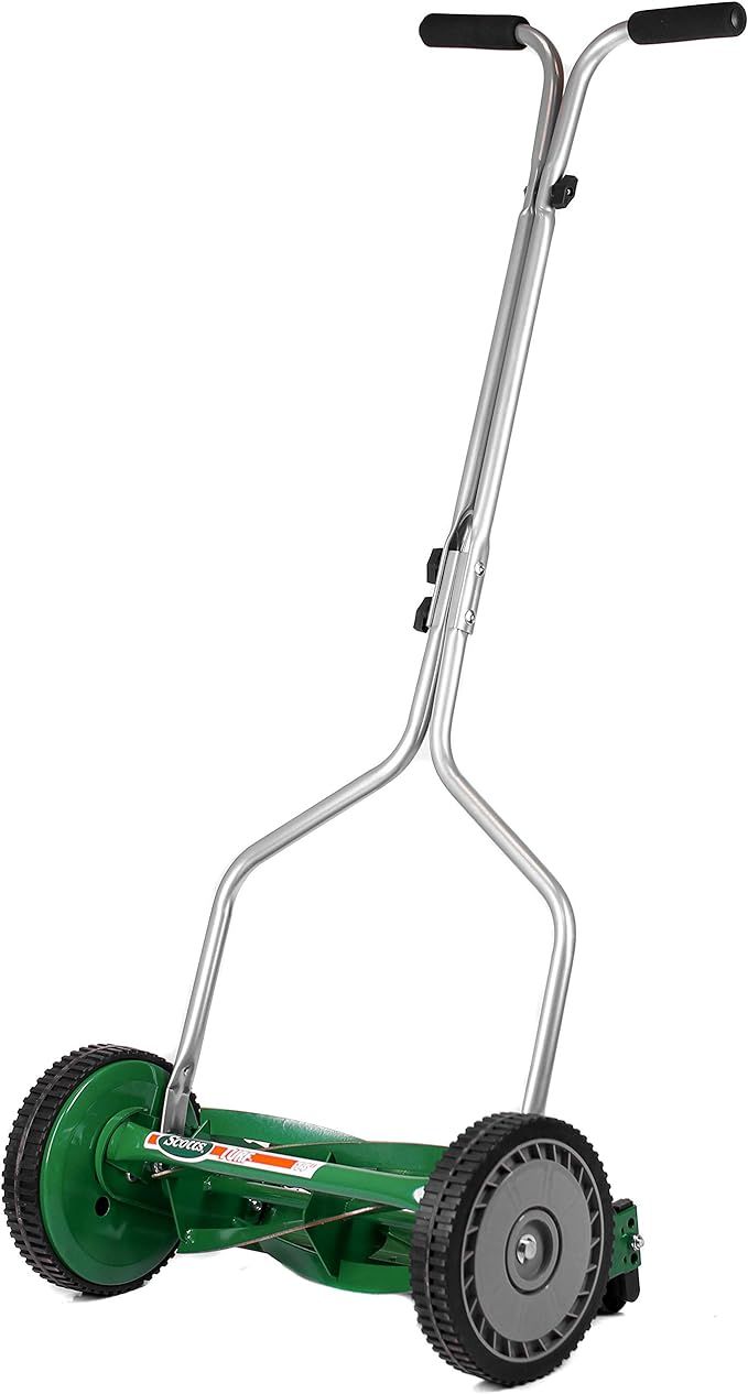 Scotts Outdoor Power Tools 304-14S 14-Inch 5-Blade Push Reel Lawn Mower, Green | Amazon (US)