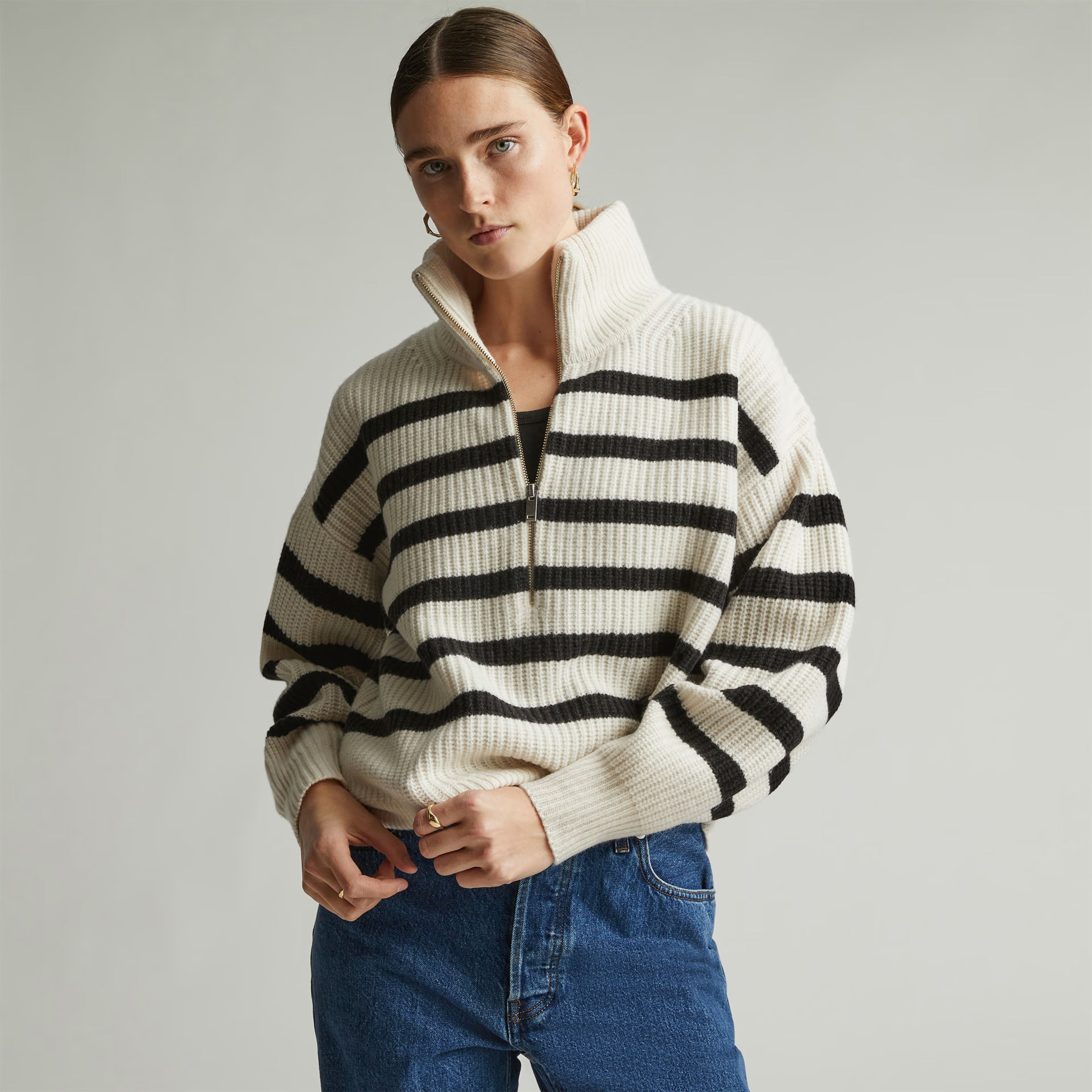 The Felted Merino Half-Zip Sweater | Everlane