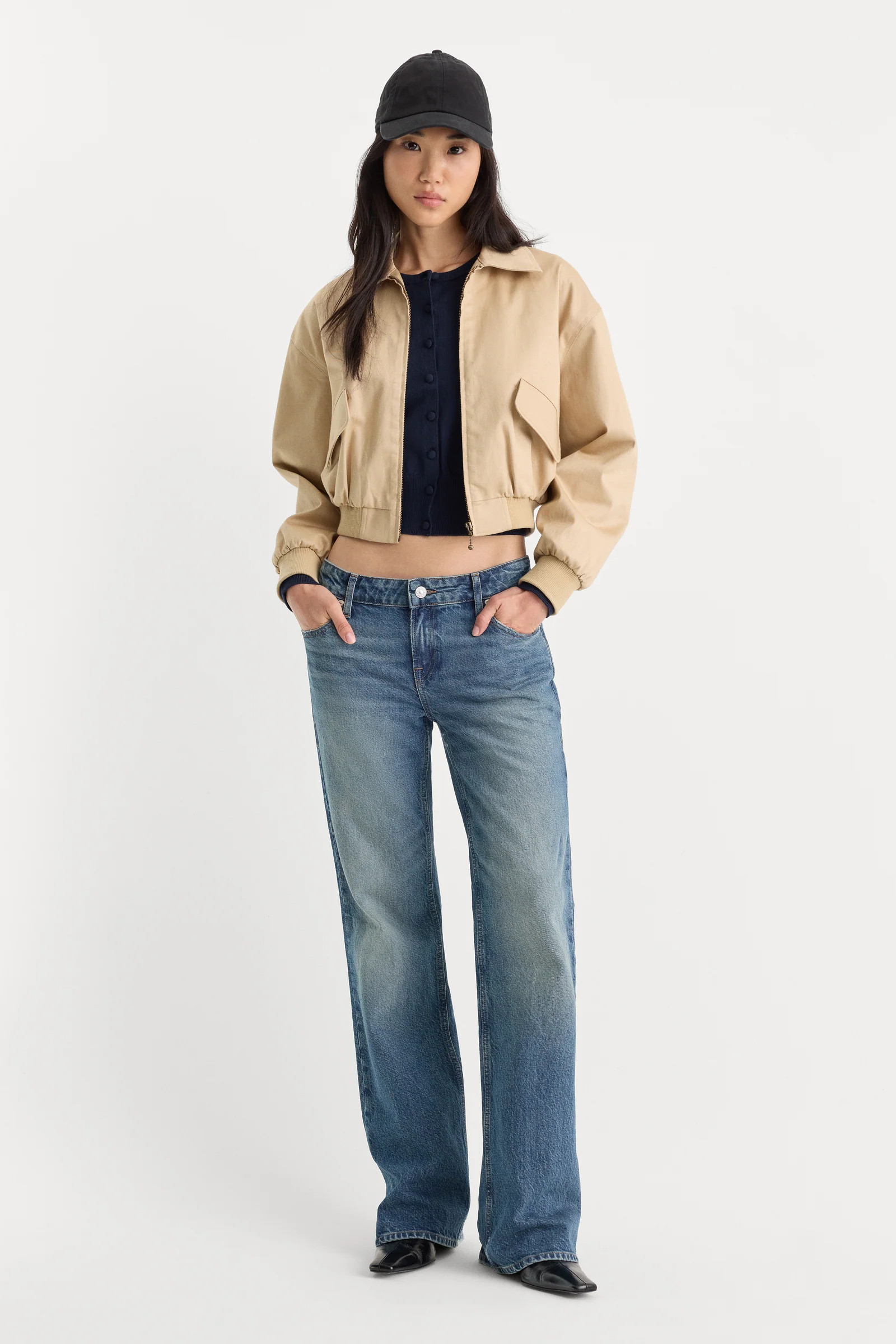VINTAGE LOW RISE BOOTCUT JEANS | INDIGO1282 | Good American