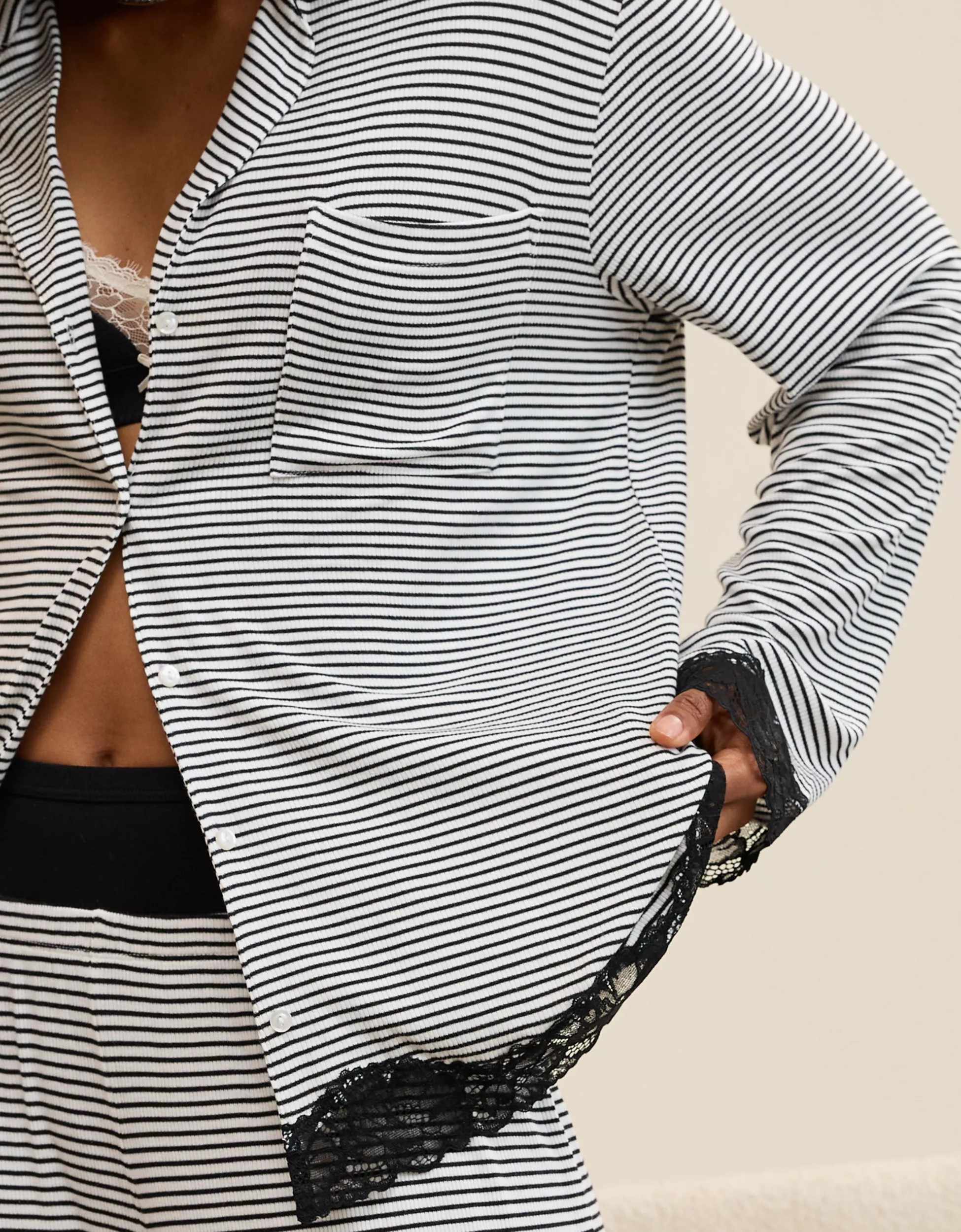 Aerie Real Soft Rib Long Sleeve T-Shirt | Aerie