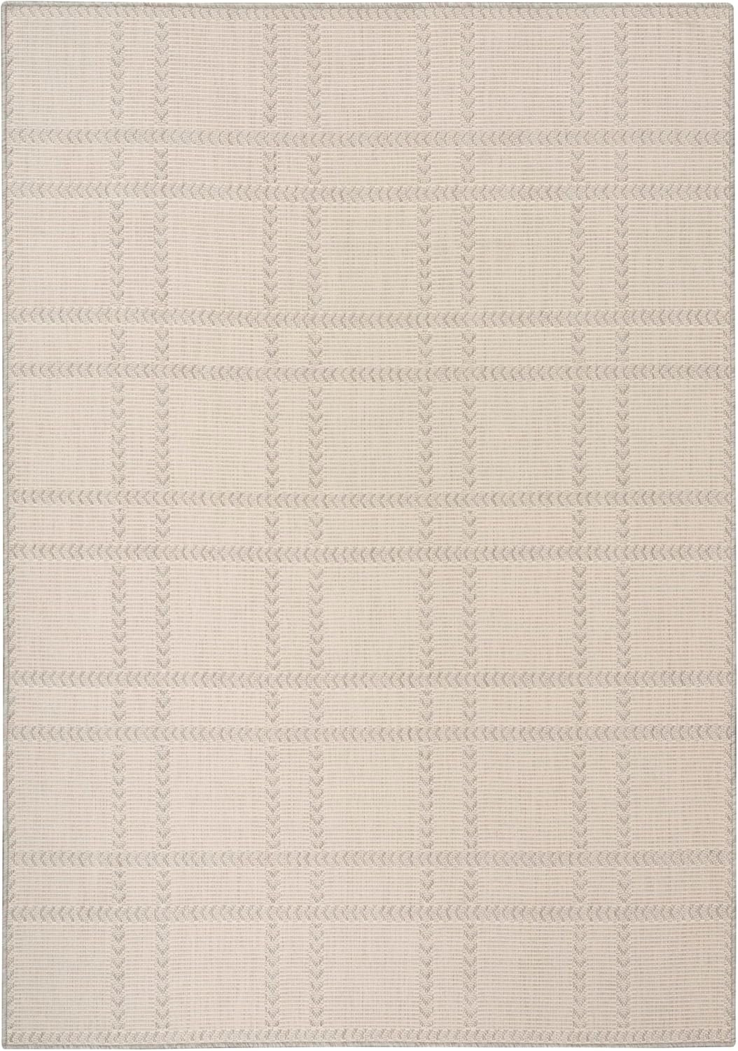 Nourison Home Horizon Indoor/Outdoor Grey 6' x 9' Area Rug - Easy Clean, Non Shedding, Bed Room, ... | Amazon (US)