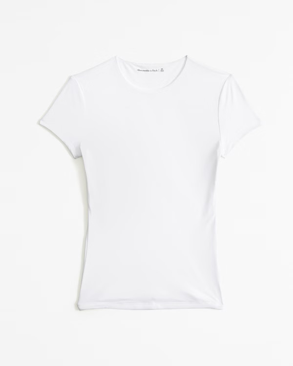 Soft Matte Seamless Tuckable Baby Tee | Abercrombie & Fitch (US)