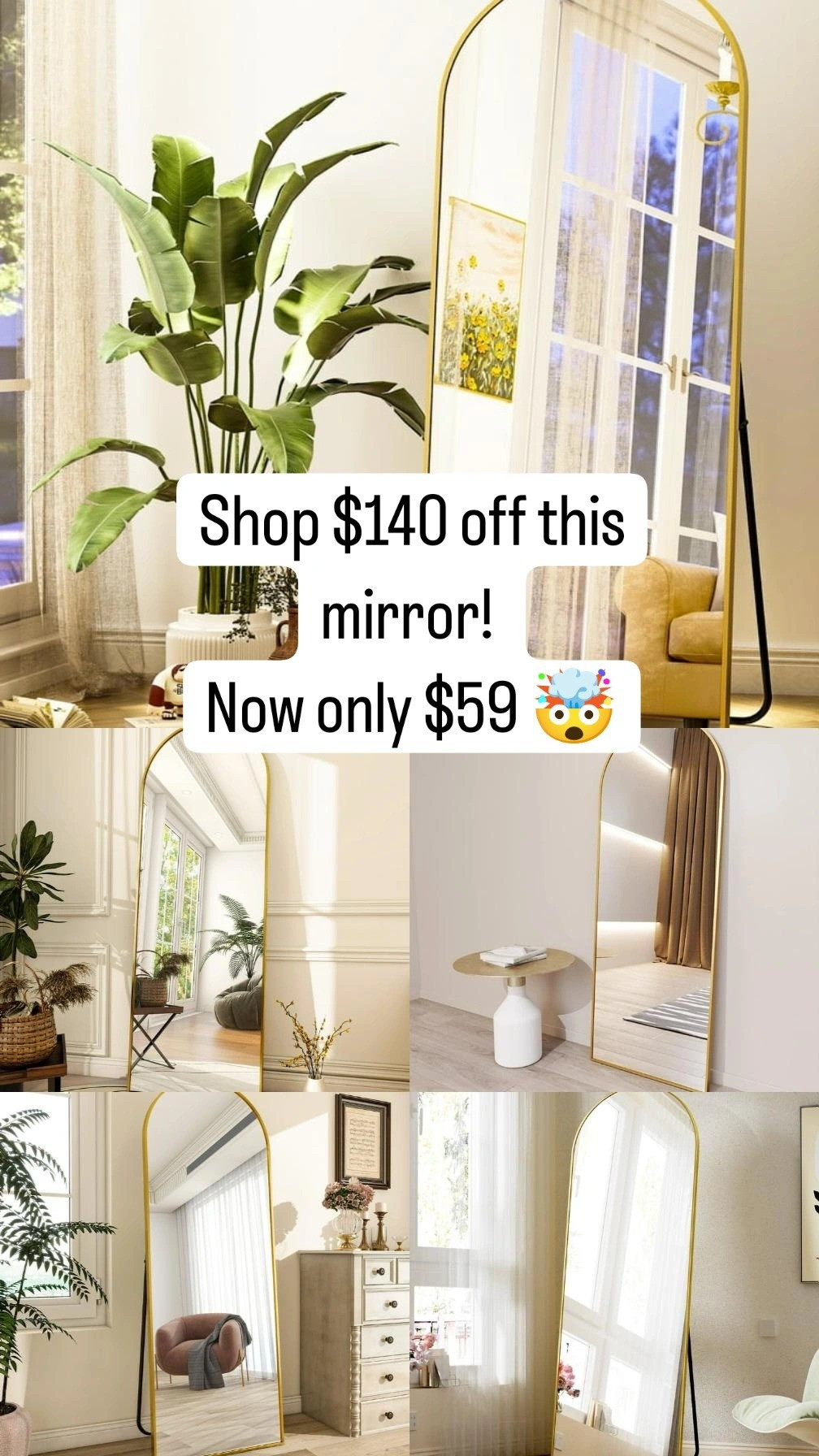 Major flash sale of this Walmart mirror! 

#LTKsalealert #LTKfindsunder100 #LTKhome