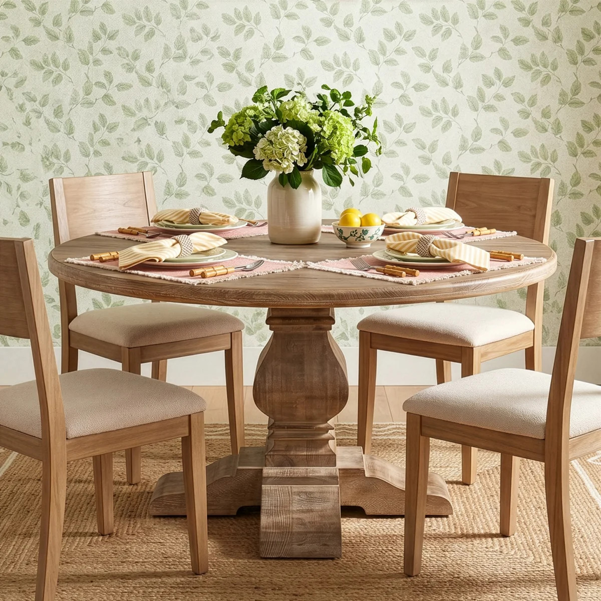 Lyons Round Solid Wood Dining Table | Wayfair North America
