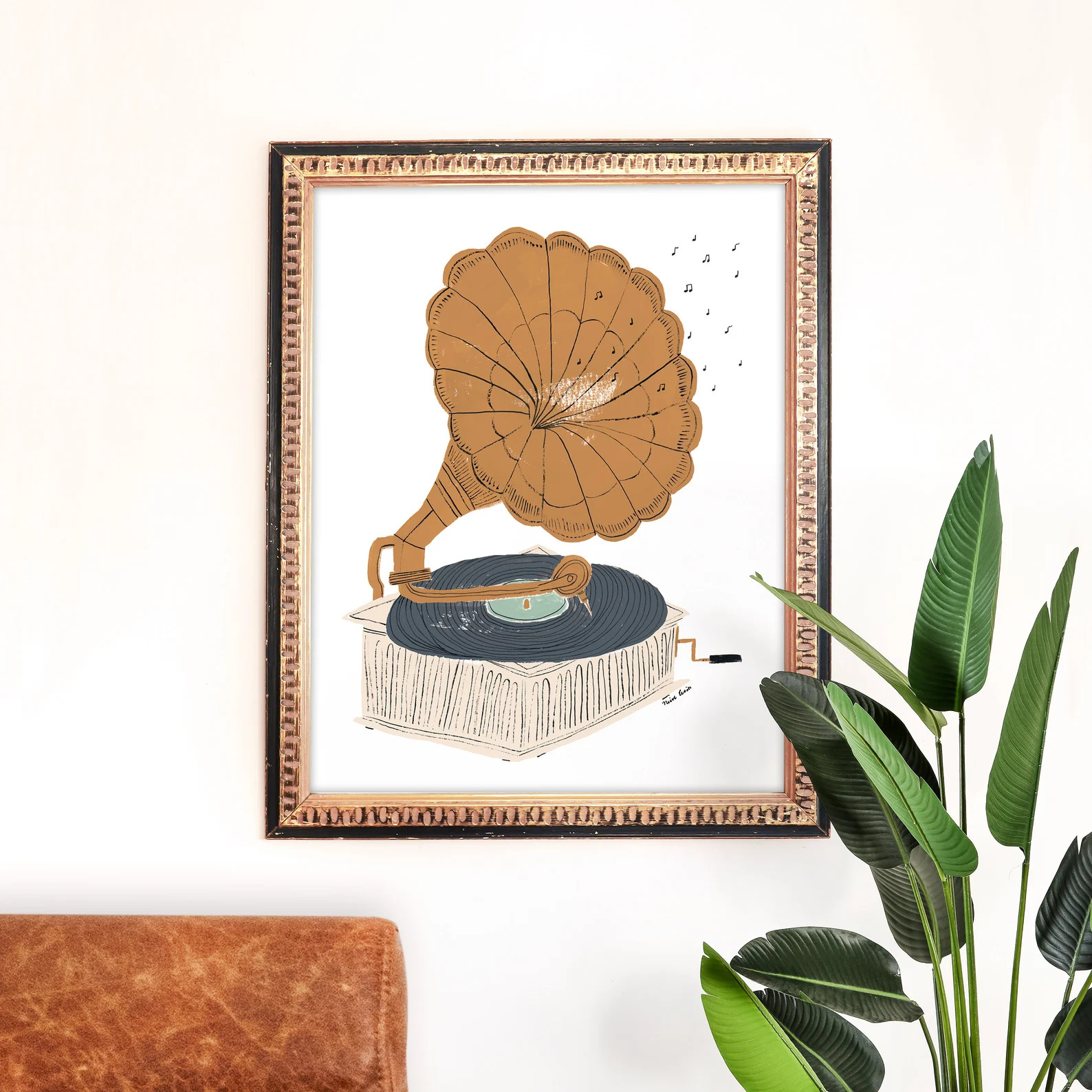 Gramophone Art Print  Day 27 of 30 Day Series  Music Wall | Etsy | Etsy (US)