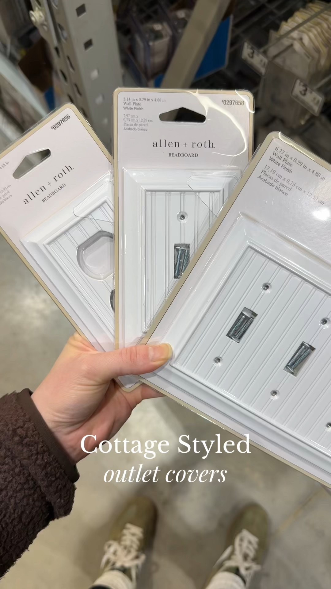 Things I didn’t know I needed until I literally walked past them 🤍

These beadboard outlet covers instantly add cozy cottage charm and make outlets actually look intentional. Clean, simple, and such an easy upgrade.
Bonus: you can replace old outlet receptacles for under $4 each — which was very needed in the fixer we’re working on 😌

I linked the beadboard covers + a couple other cute outlet options (and affordable receptacles) all in my LTK so you can shop everything easily 🤎🧺

#cottagehome #cottagecoredecor #homerenovation #simpleupgrades #cozyhome #farmhouseinspired #fixerupper #ltkhome #ltkfinds #homefinds

#LTKHome #LTKdayinmylife #LTKFindsUnder50