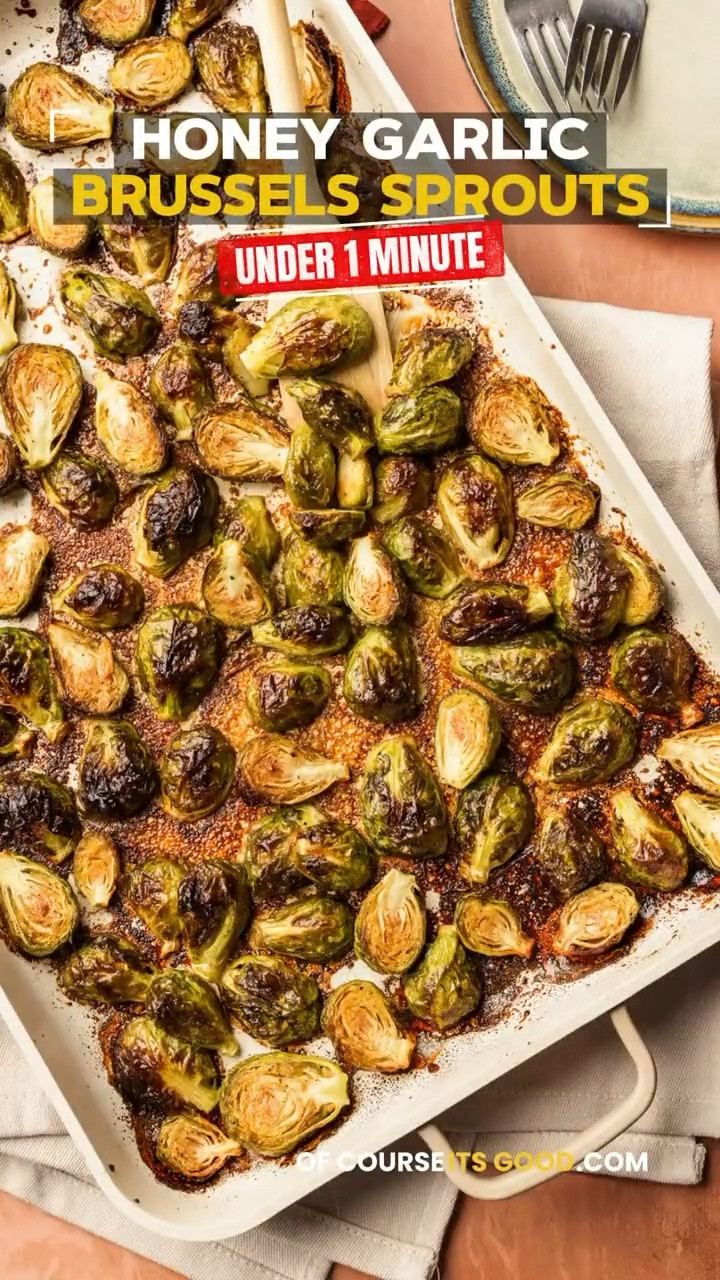 OF COURSE IT’S GOOD 👩🏻‍🍳 UNDER 1 MINUTE | Honey Garlic Brussels Sprouts 🍯🧄

Full recipe: ofcourseitsgood.com


#LTKvlog #LTKfoodie #LTKHome