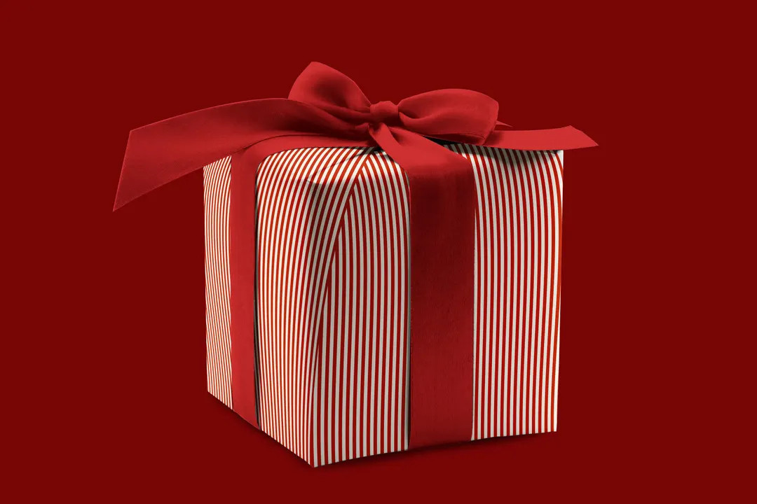 Wrapping Paper: Red Patisserie Stripe {gift Wrap, Birthday, Holiday, Christmas} - Etsy | Etsy (US)