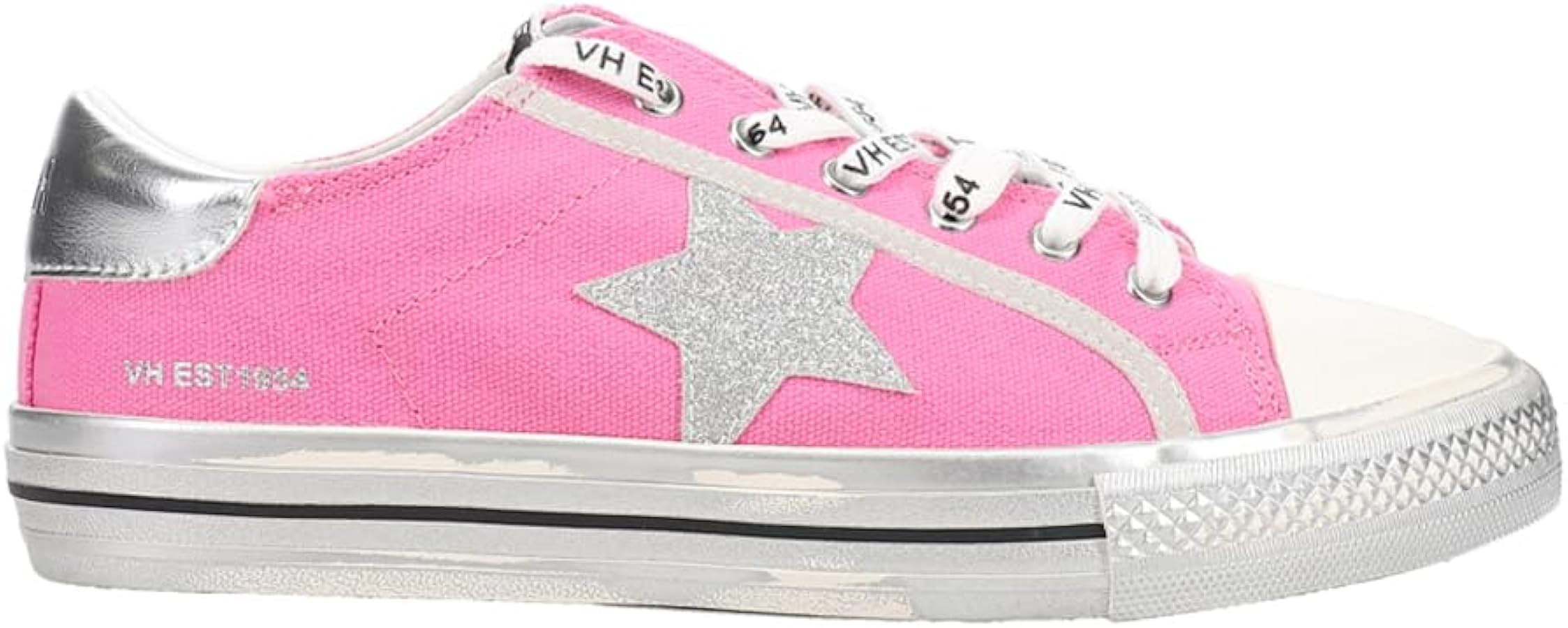 VINTAGE HAVANA Womens Alive Metallic Glitter Lace Up Sneakers Shoes Casual - Gold | Amazon (US)