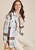 Plaid Twill Shacket | Maurices