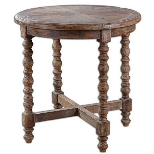 Beaumont Lane Fir Wooden End Table in Brown | Amazon (US)