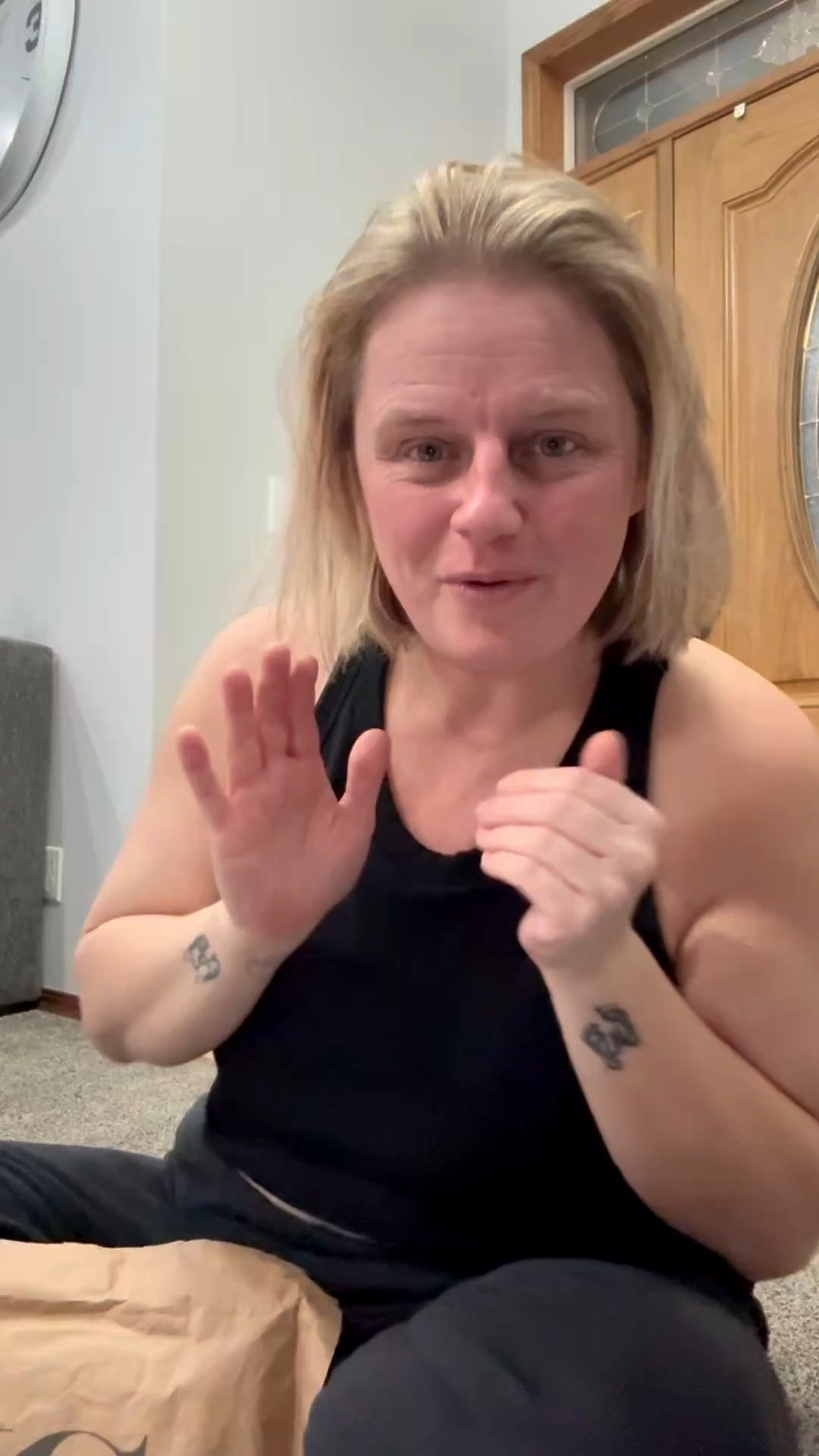 Open packages on the floor with me! 