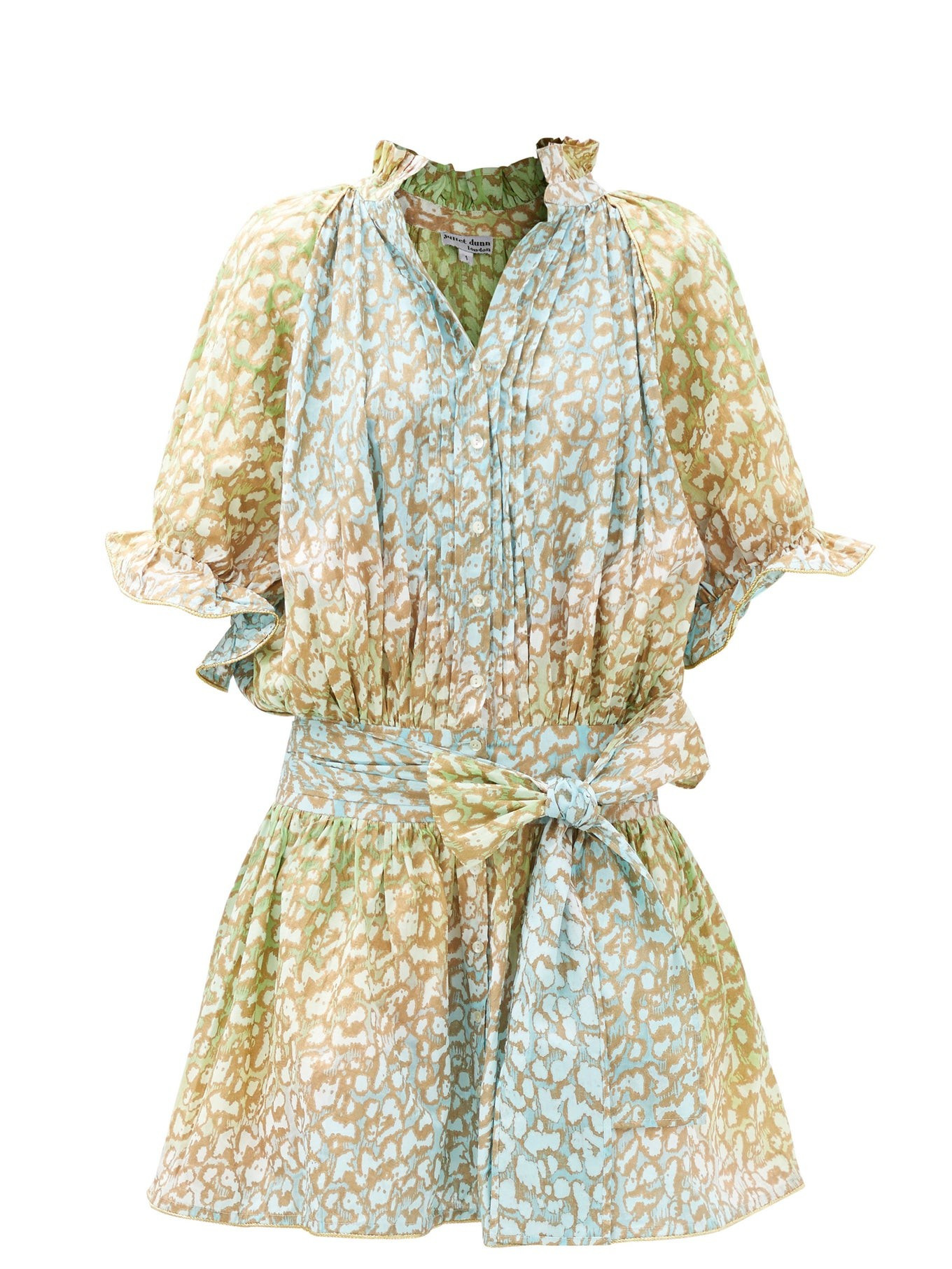 Snow Leopard tie-dye cotton-voile mini dress | Matches (US)