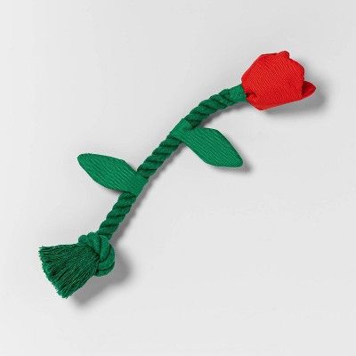 Rope Rose Dog Toy - Red - Boots & Barkley™ | Target