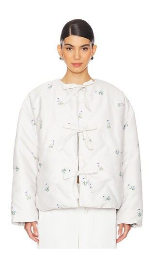 Sleeper Ukiyo Puffer Jacket in Ivory. - size S/M | Revolve Clothing (Global)