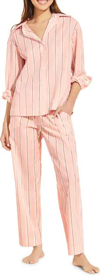 Stripe Sandwashed Organic Cotton Pajamas | Nordstrom