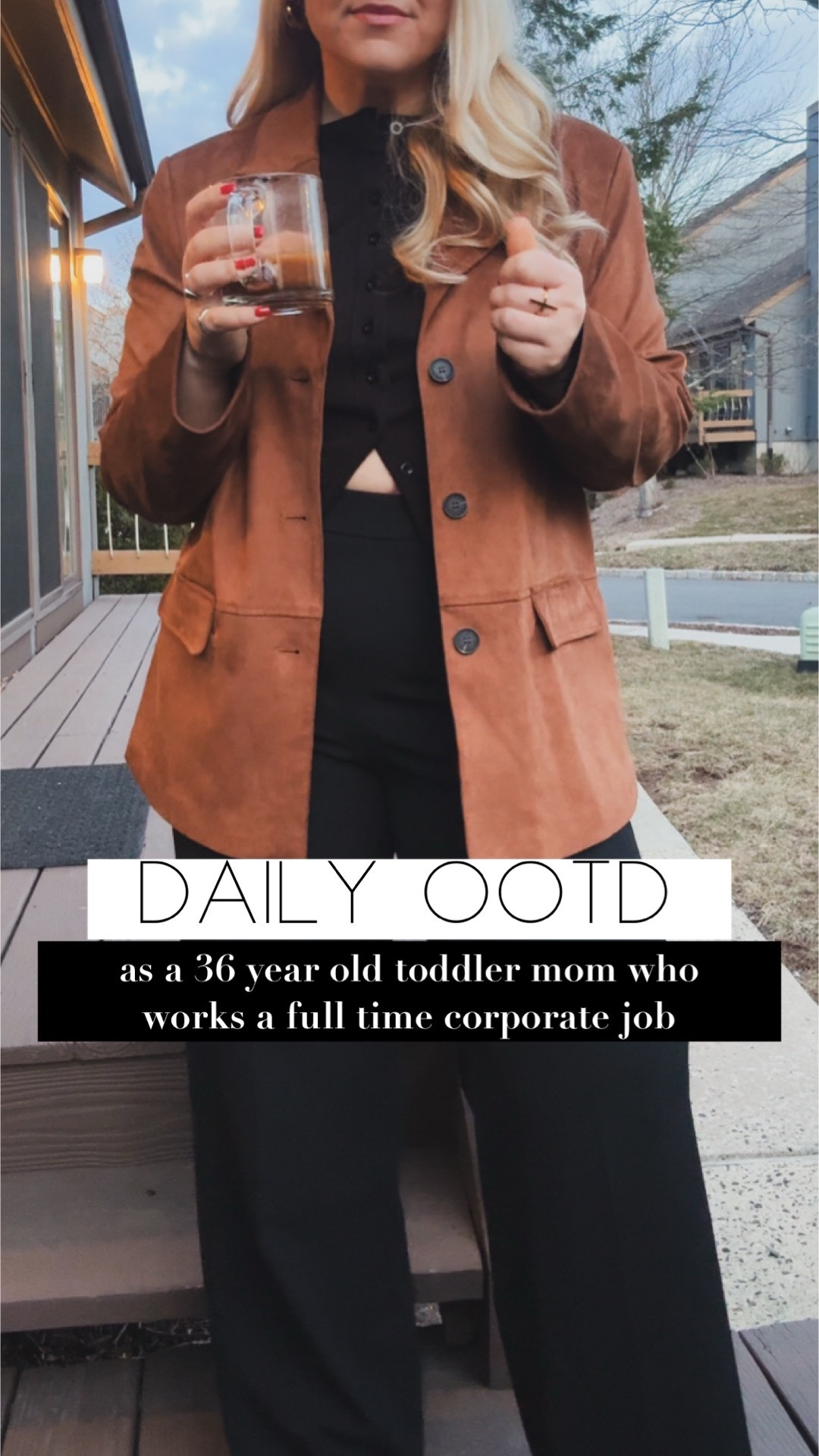 Here’s the deal, You & Me for 30 days straight. Real outfits from a toddler mom that goes into the office half the week. The other half of the week it’s a toss up. I may show up in sweats. But this helps me get creative with my closet & hopefully gives you some ideas! Or maybe you’re just curious what a NJ mom is wearing these days.

Blazer: Commense
Pants: Rachel Zoe
Shoes: Sarto
Top: Amazon

Music: My World Is Now Complete
Musician: Rob Fevas

#LTKStyleTip #LTKFindsUnder100 #LTKShoeCrush