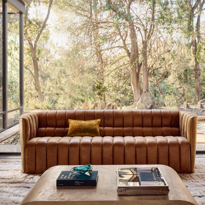 A warm and inviting fall living room starts with rich textures and timeless pieces 🤎 this channel-tufted leather sofa creates the perfect foundation for a cozy, elevated space.

Soft layers like knit throws, neutral pillows, and natural materials bring in warmth, while subtle seasonal accents—dried florals, wood tones, and candlelight—add that effortless fall touch 🍂

An easy way to create a space that feels both styled and lived-in all season long ✨

#ltkhome #fallstyle #cozyliving #neutralhome #ltkdecor #homedetails 

 #LTKSeasonal #LTKHome #LTKSaleAlert