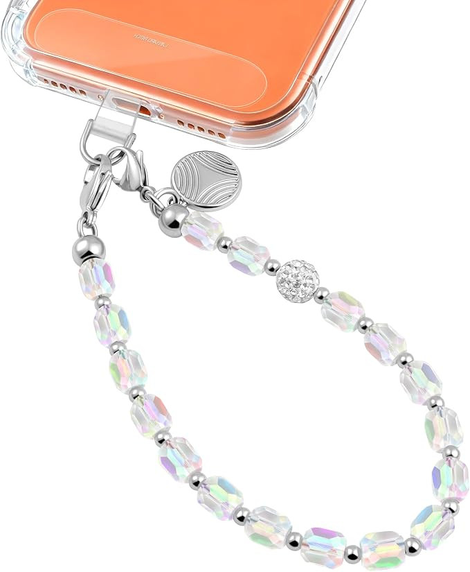 Phone Wrist Strap Detachable Phone Charm Metal Phone Lanyard Wristlet Keychain for Women With Cle... | Amazon (US)