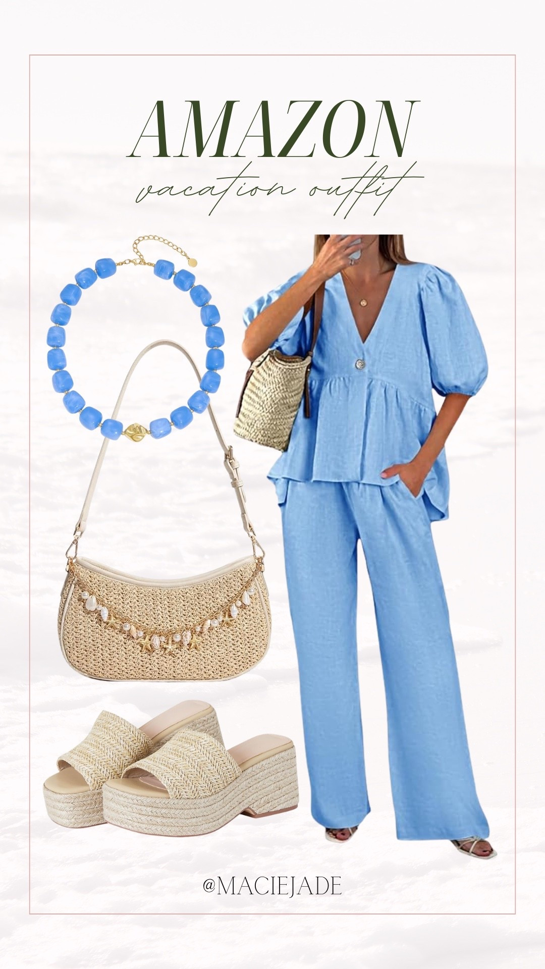Vacation Outfit Inspo - all from Amazon💙
amazon fashion, amazon outfit, vacation outfit, vacation style, amazon vacation outfit, amazon resort wear

#LTKTravel #LTKSeasonal #LTKootd