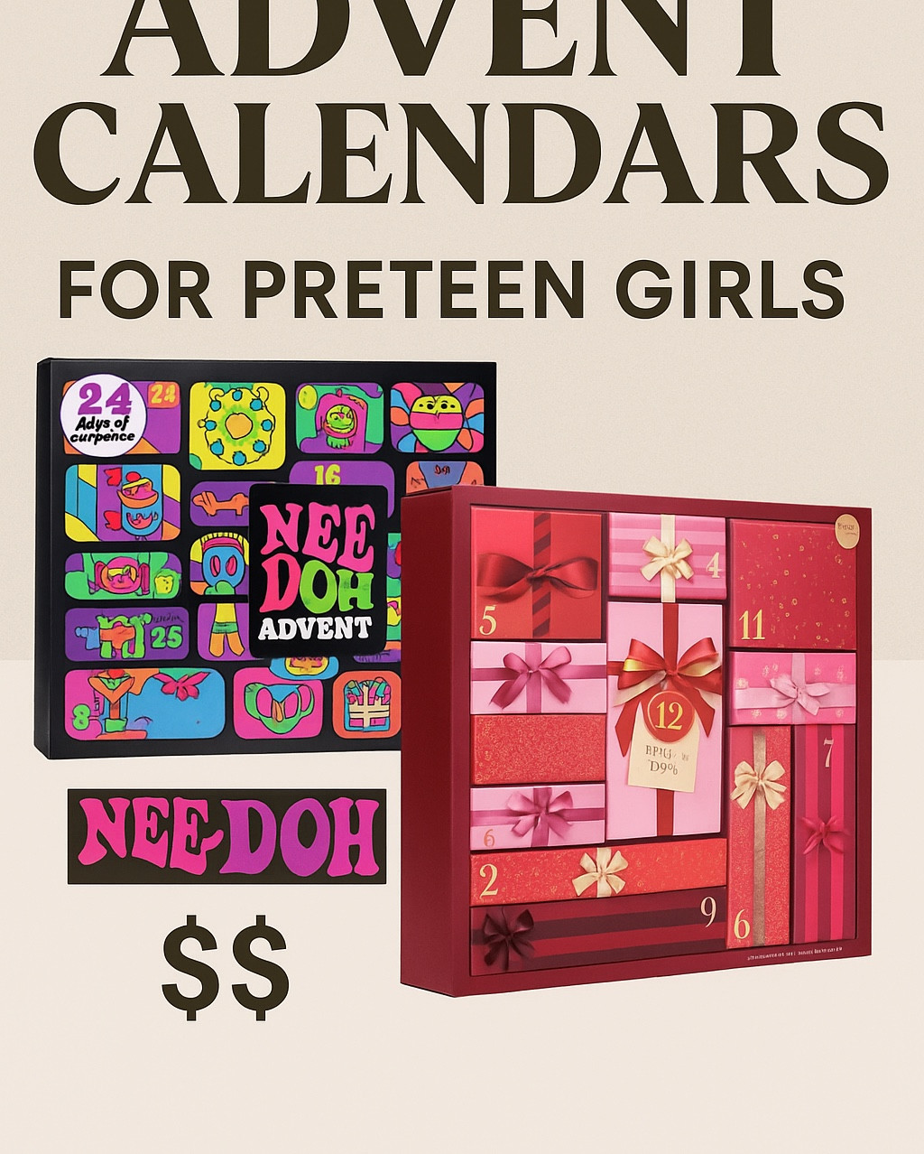 ✨ Advent Calendars for Preteen Girls ✨
A mix of beauty + sensory fun — from squishy NeeDoh surprises to mini Sephora favorites 🎀 Perfect for gifting or adding a little magic to December mornings 💕

#LTKHoliday #LTKGiftGuide #LTKKids #LTKBeauty #GiftIdeas #PreteenGifts #StockingStuffers #LTKFinds #AdventCalendar 

#LTKSeasonal #LTKHoliday #LTKKids