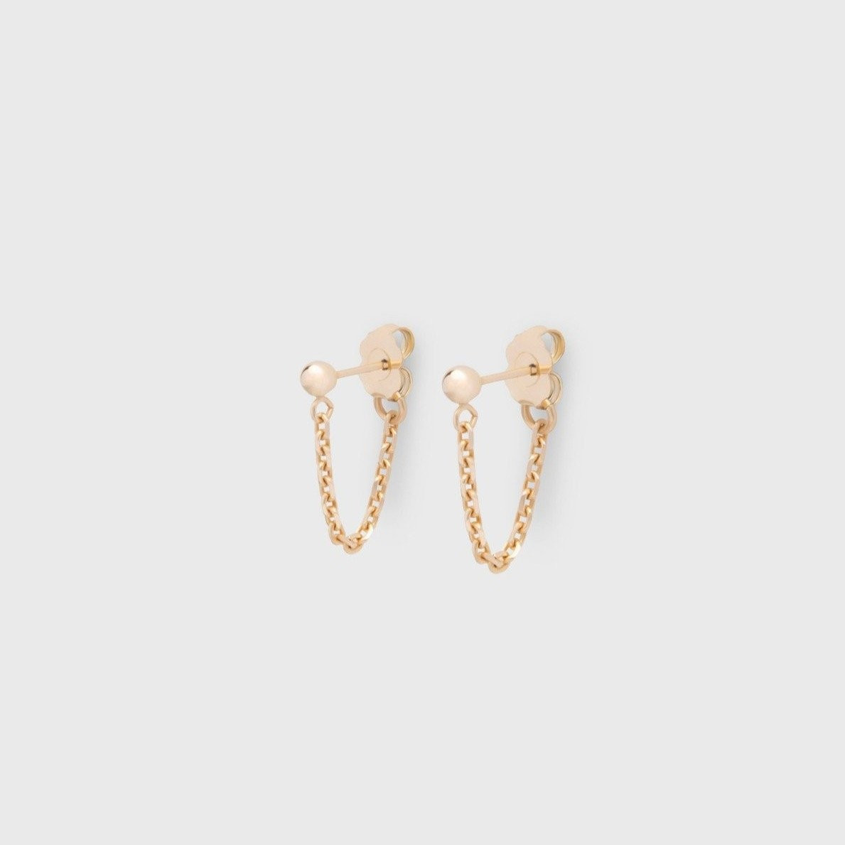 14k chain huggies | Cuffed by Nano