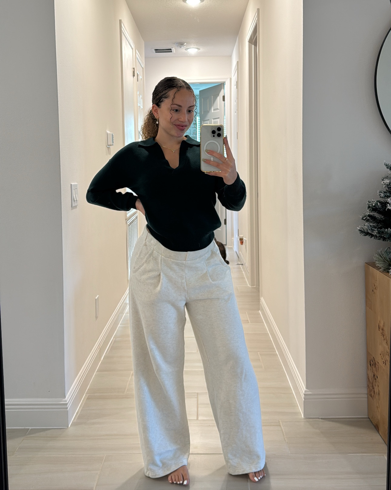 Cute & cozy winter fit 🤍 size small in everything! Pants are on sale for $29.97!!!

#LTKGiftGuide #LTKStyleTip #LTKSaleAlert