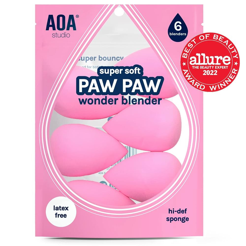 AOA Studio Collection makeup Sponge Set Latex Free and High-definition Set of 6 makeup Wonder ble... | Amazon (US)