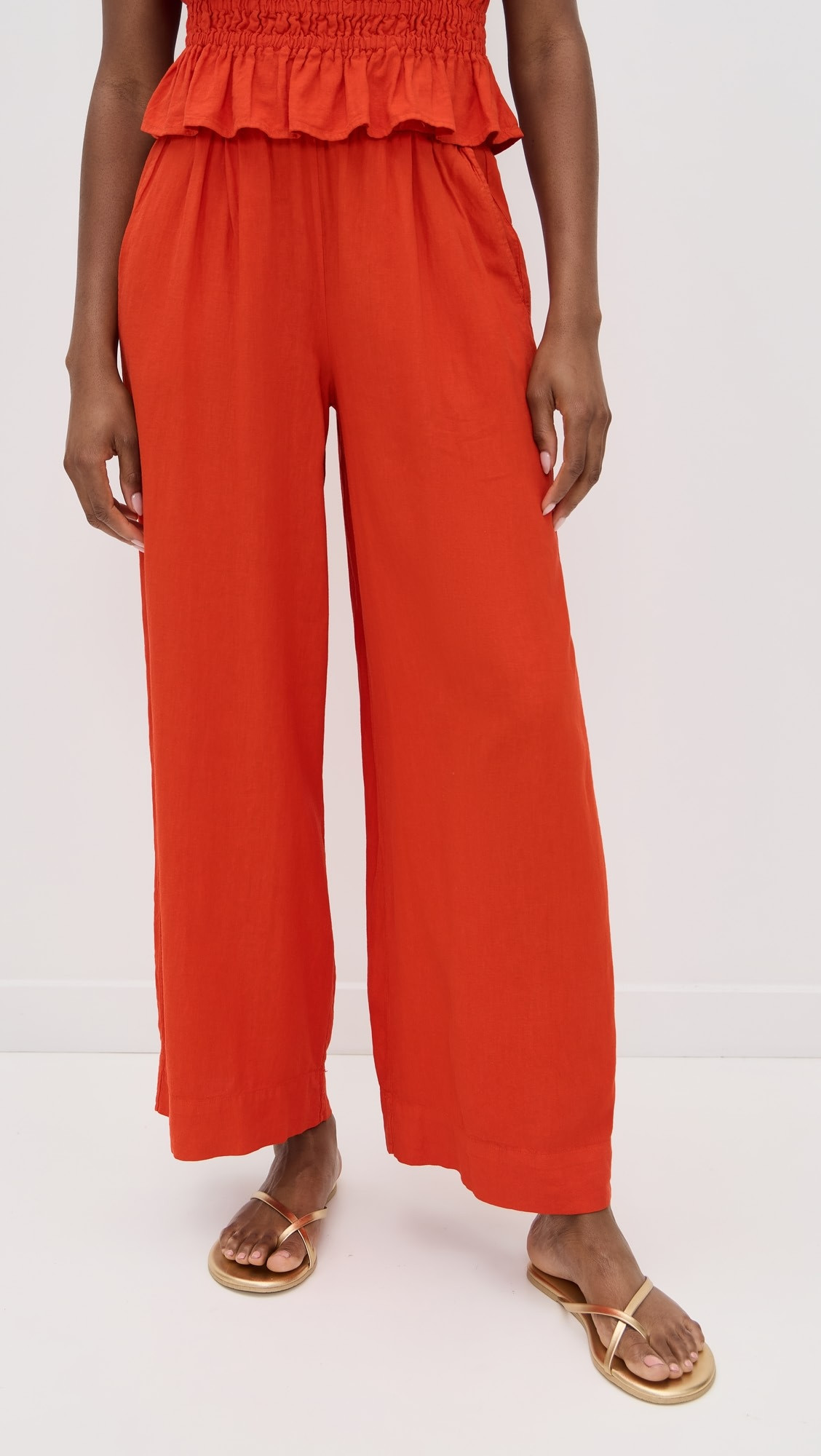 Linen Pull On Trousers | Shopbop