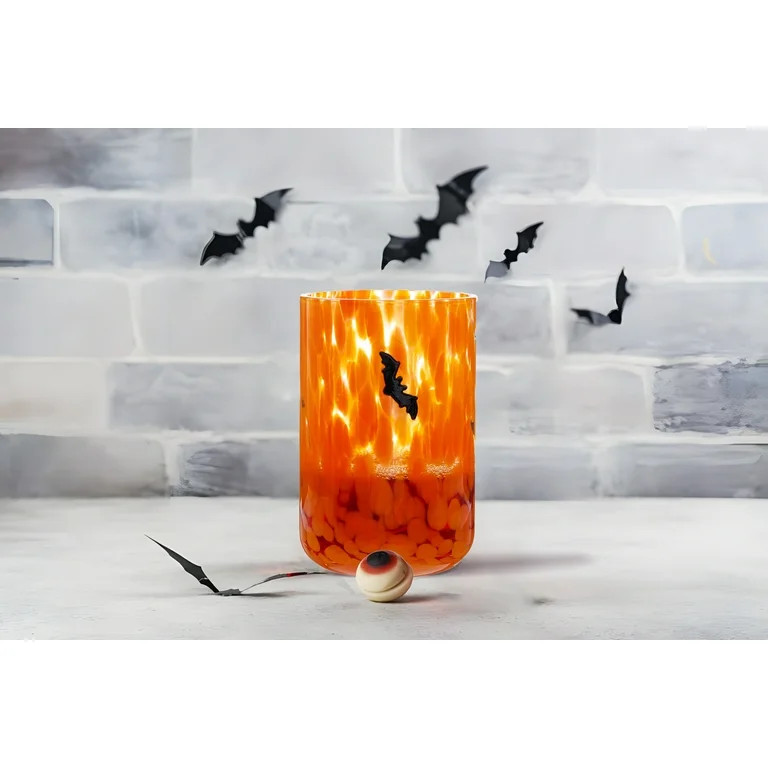 Way to Celebrate 12 fl oz Halloween Bats Charm Drinking Glass | Walmart (US)