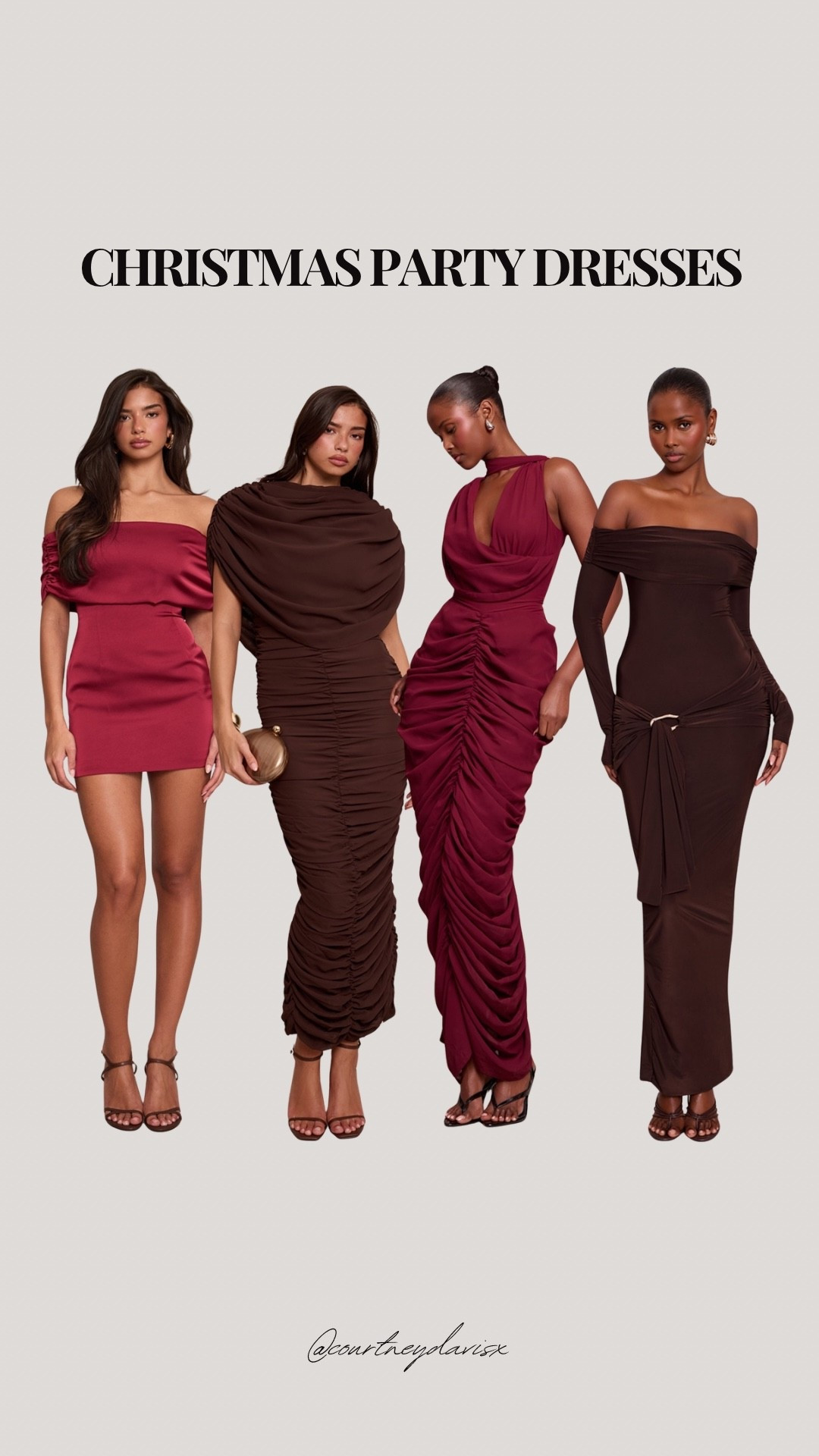 Christmas party dresses 🤎✨

Christmas party, partywear, party dresses, burgundy dress, brown dress, satin dress, PLT, PLT dress

#LTKfestive #LTKuk #LTKpartywear