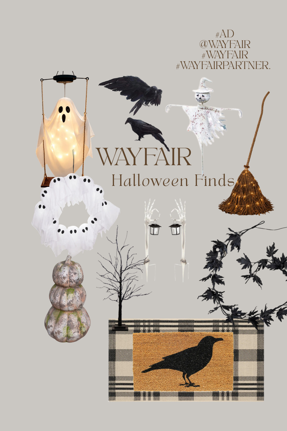 #ad If you love spooky season as much as I do, these Wayfair Halloween finds are SO good! 

👻 Glowing ghosts
🐦‍⬛ Creepy crows
🧙‍♀️ A witchy broom
💀 Skeleton lanterns
🎃 Vintage-inspired pumpkins
🖤 Spooky garland
🌳 A creepy light-up tree
🕸️ And the cutest ghost wreath!

These are perfect for creating a spooky porch or haunted house moment without having to start from scratch.

I’m especially loving the mix of creepy + cute, because Halloween decor should be fun! 

Save this for your Halloween shopping list & shop all of my Wayfair finds through my LTK! 

#WayfairPartner @Wayfair #wayfair
 

 