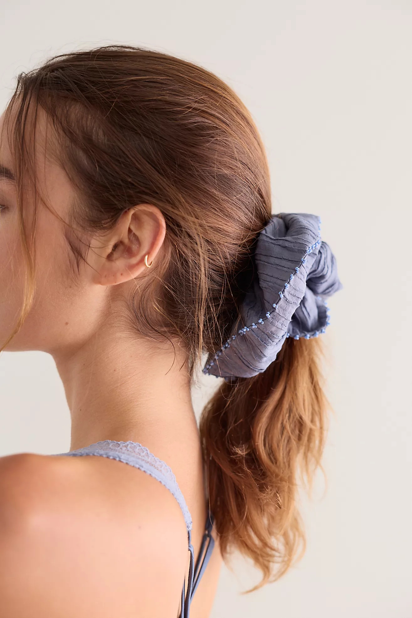 Calypso Beaded Trim Scrunchie | Free People (Global - UK&FR Excluded)