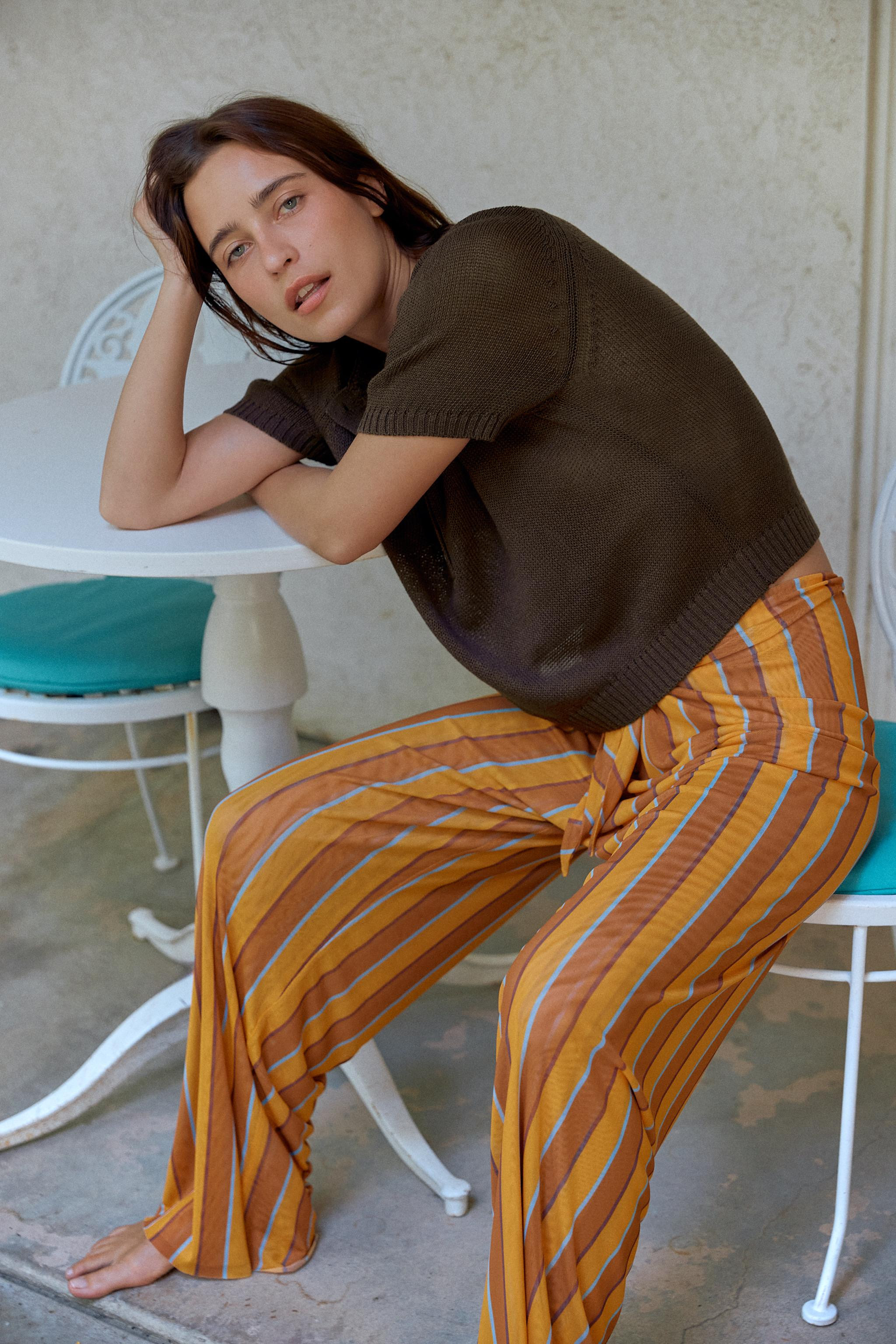 SHORT SLEEVE BUTTON KNIT JUMPER | Zara US