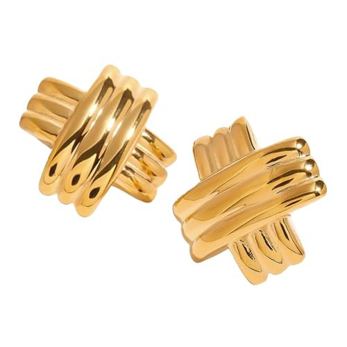 House Of Hunter Criss-Cross X Statement Earrings | Amazon (US)