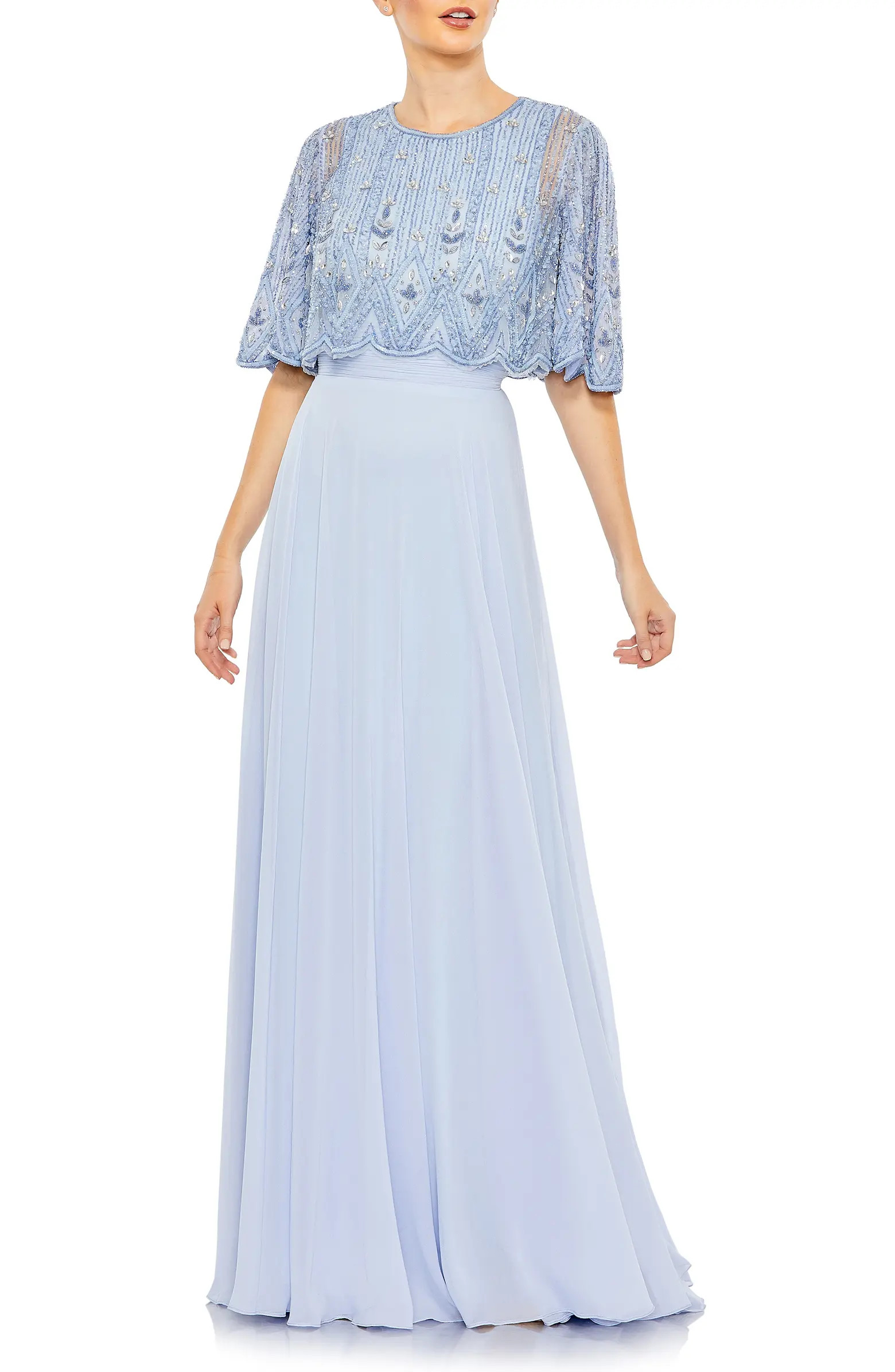 Embellished Popover Gown | Nordstrom