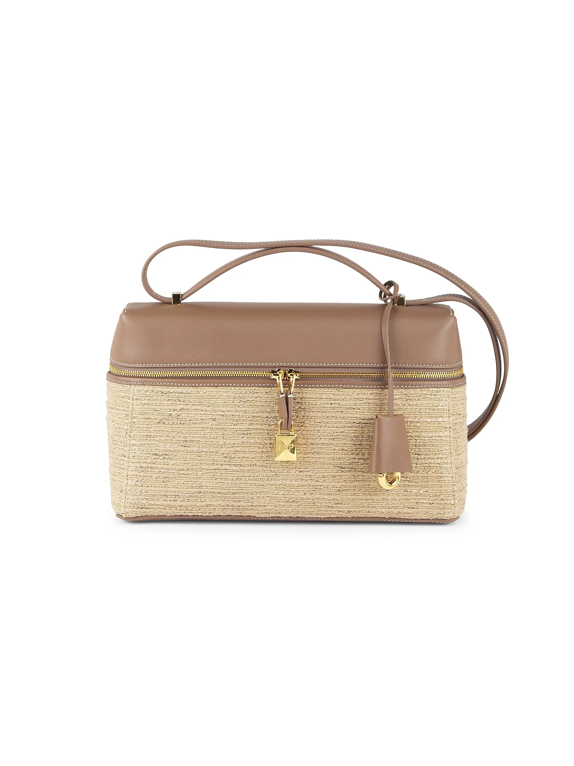 Extra Bag L27 Rippled Linen & Leather Crossbody Bag | Saks Fifth Avenue