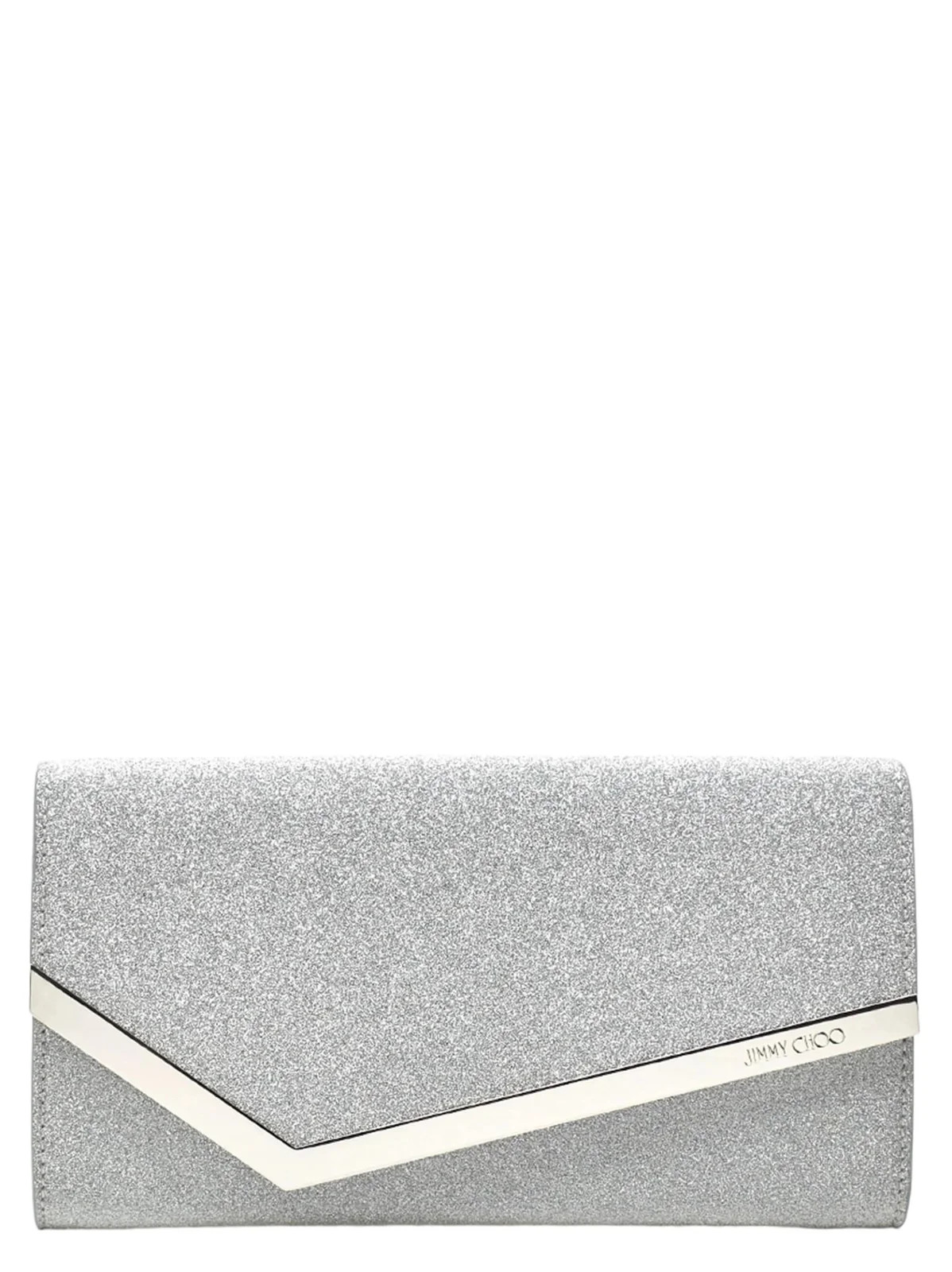 Jimmy Choo Emmie Glitter Clutch Bag | Cettire Global
