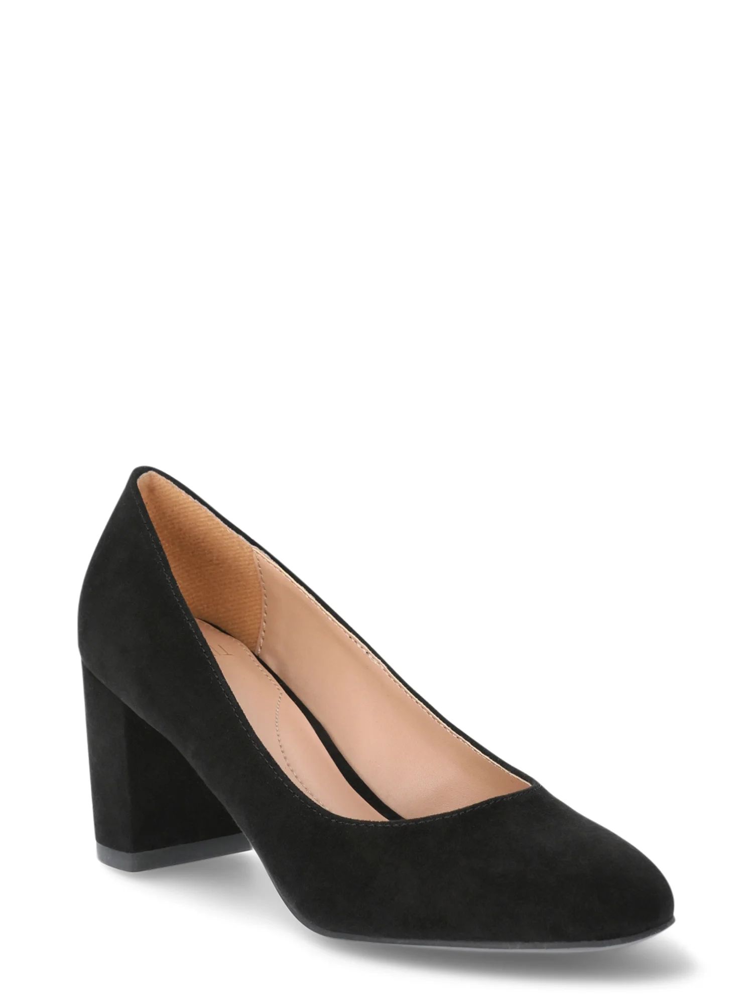 Time and Tru Women's Closed Toe Pump Dress Heels | Walmart (US)