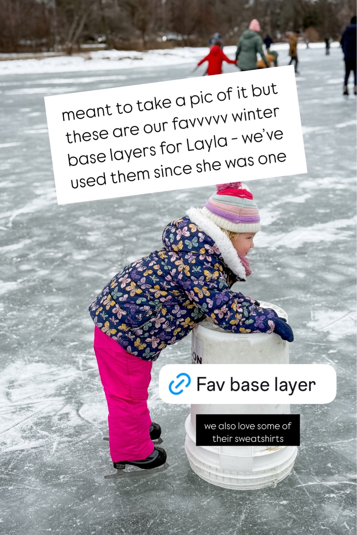 we also love some of their sweatshirts  meant to take a pic of it but these are our favvvvv winter base layers for Layla - we’ve used them since she was one