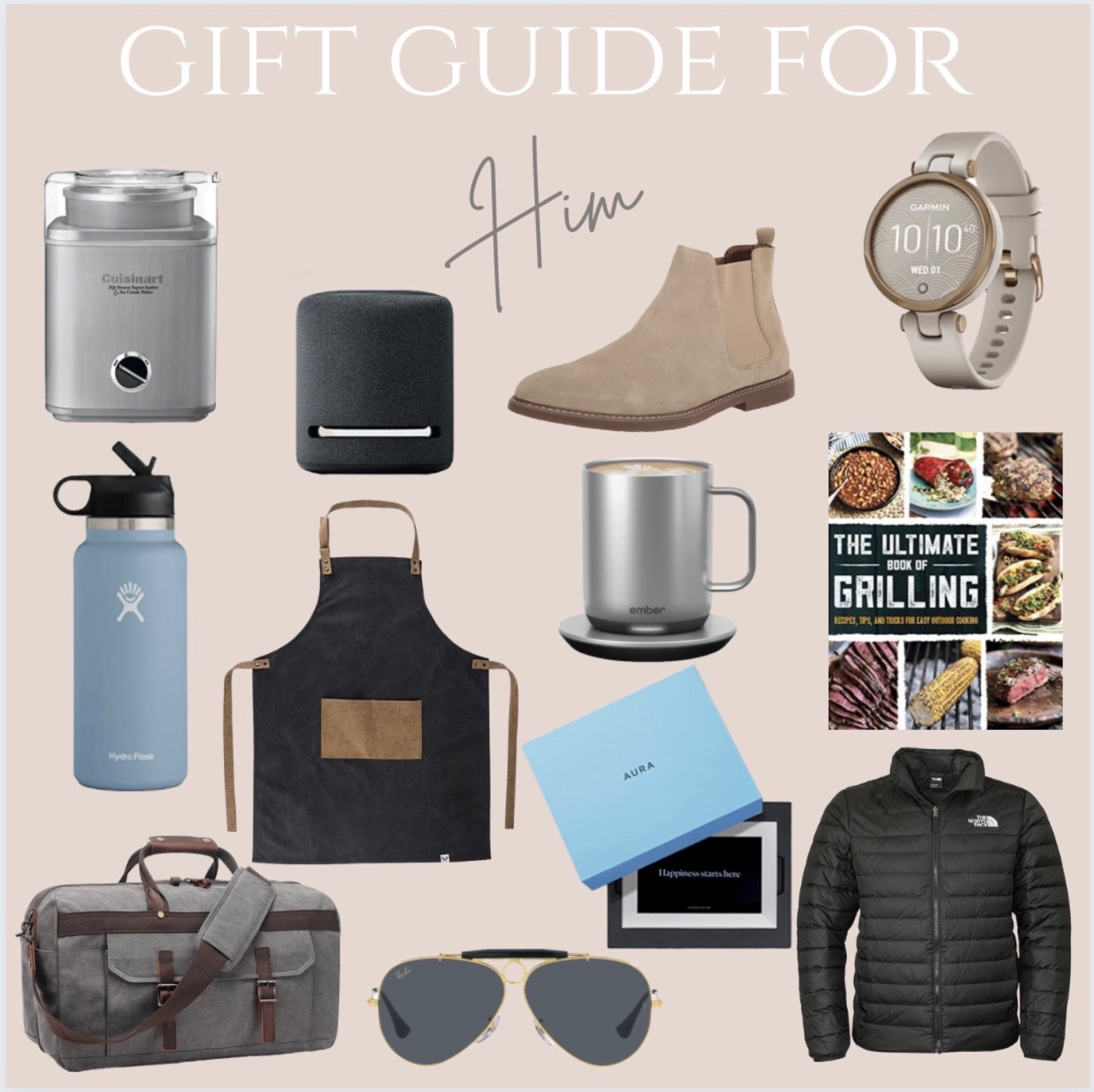 Gift Guide for Him. Gifts. Mens gifts. Christmas gifts. Men’s fashion. Outdoor Grilling. Bluetooth speaker  Men’s shoes. Digital frame. Ice cream maker. Electronics. Sunglasses. Travel bag  

Follow my shop @allaboutastyle on the @shop.LTK app to shop this post and get my exclusive app-only content!

#liketkit 
@shop.ltk
https://liketk.it/3Wcdq