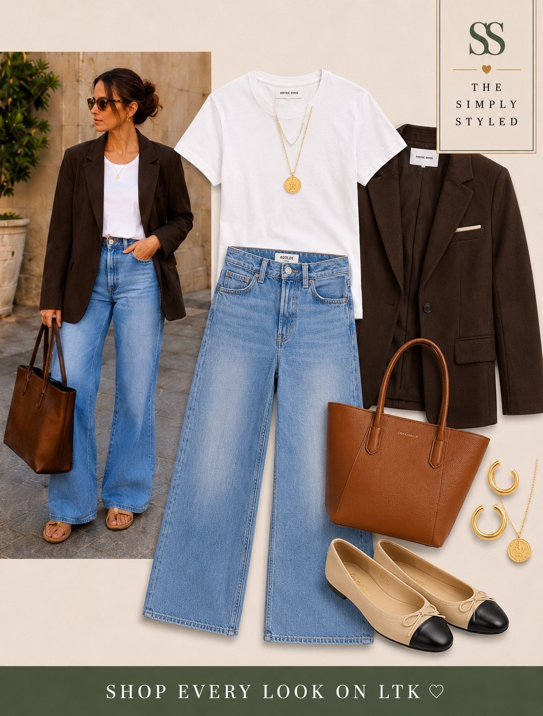 Classic white tee 🤍

This capsule wardrobe staple works with everything—from light wash wide-leg jeans and a chocolate blazer to linen shorts, tailored linen trousers, and a black skort. These are the outfit formulas I reach for over and over because they’re timeless, flattering, and easy to recreate.

Featuring:
✨ White crewneck t-shirt
✨ Light wash denim jeans
✨ Chocolate brown blazer
✨ White linen trousers
✨ Linen shorts
✨ Black skort
✨ Neutral sandals
✨ White sneakers
✨ Everyday handbags
✨ Gold jewelry essentials

Perfect for summer outfits, casual chic style, elevated basics, capsule wardrobe outfits, travel outfits, mom style, neutral fashion, and everyday fashion inspiration.

capsule wardrobe white tee outfit summer-style everyday outfits neutral-style elevated basics casual chic #fashionover30 #fashionover40 #ltkstyle outfit ideas minimal style classic style wardrobe essentials #summer capsule wardrobe

#LTKootd #LTKgrwm #LTKmomlife

#LTKootd #LTKgrwm #LTKdayinmylife