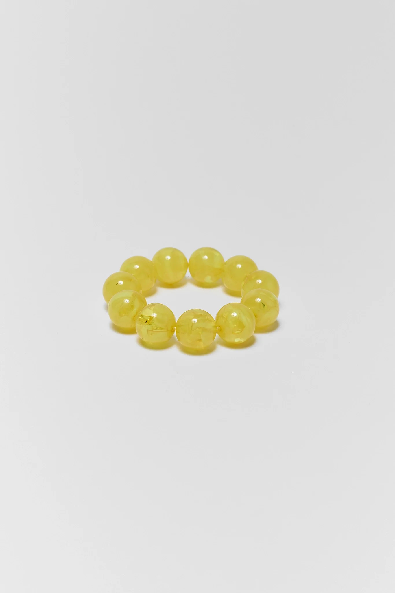 Yellow Chunky Beaded Bracelet | Avara