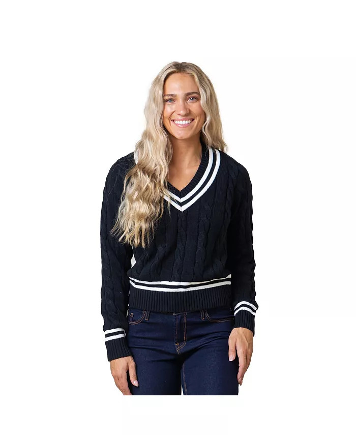 Hope & Henry Women's Long Sleeve V-Neck Cricket Sweater - Macy's | Macys (US)