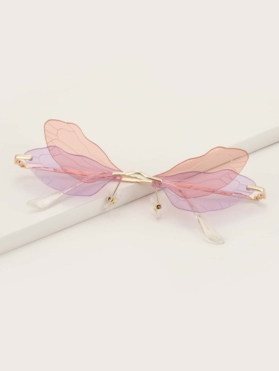 Dragonfly Wings Design Sunglasses | SHEIN