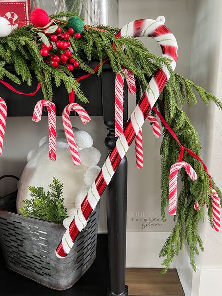 My Best selling Christmas garland at Modern Farmhouse Glam, grab it now bc it sells out wearily each year! Candy cane decorations peppermint

🎄Christmas home decor, Pine Garland, Holiday decorations, Candy Canes, Winter wreath, stems, flocked Christmas tree, ornaments, holiday gift, Christmas tree trimmings, afloral Norfolk pine wreath picks. Amazon prime 
Modern Farmhouse Glam
SaleSale

#LTKHolidaySale #LTKHoliday #LTKhome